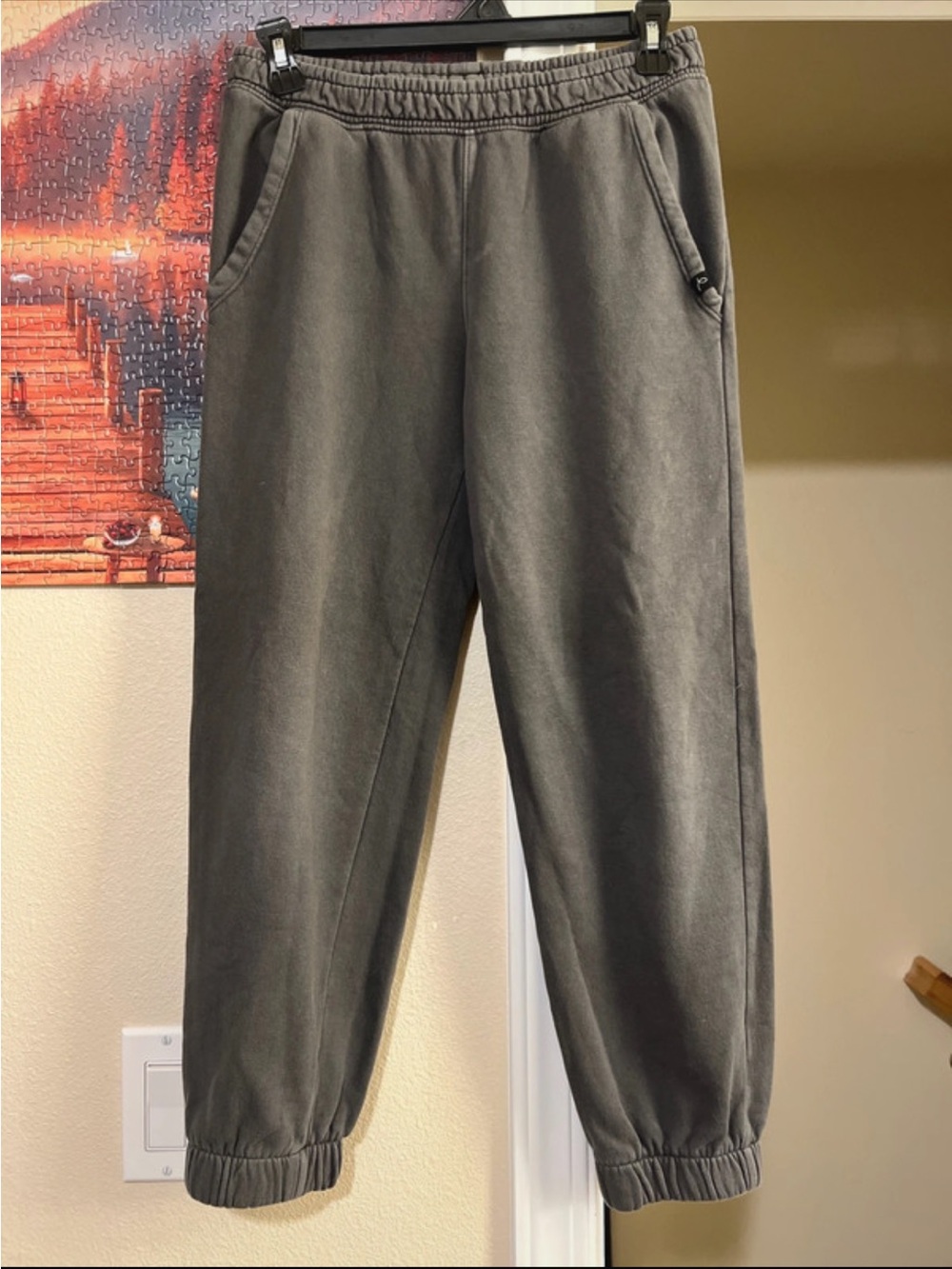 art class Olive Gray Kids Elastic-Waist Joggers